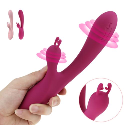 Women's Waterproof G-spot Rabbit Vibrator With 2 Motor Massager Clitoris & Stimulation Dildo