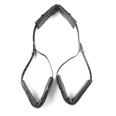 Adjustable Leather Bondage Kit Couples Restraints Including Thigh Sling Leg   Harness Collar