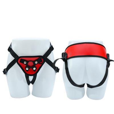Adjustable Strapless Harness Leather  Bondage Gear For Women Couples Detachable Suction Cup Dildo Wearable