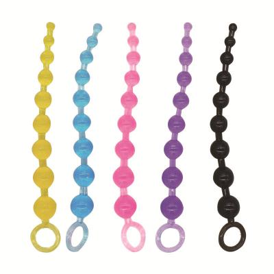 Comfortable Silicone  Long-term Wear Anal Beads Butt Plug Prostate Massager For Women Steel Dilator