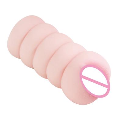 Portable   3d Realistic Tpe Male Masturbator Stroker With Pussy Ass Vagina Channels For Sex Pleasure