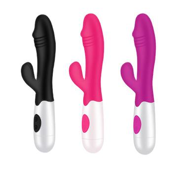 Rabbit G-spot Dildo 10-mode Silicone Waterproof   Usb Rechargeable For Solo Or Couples Use