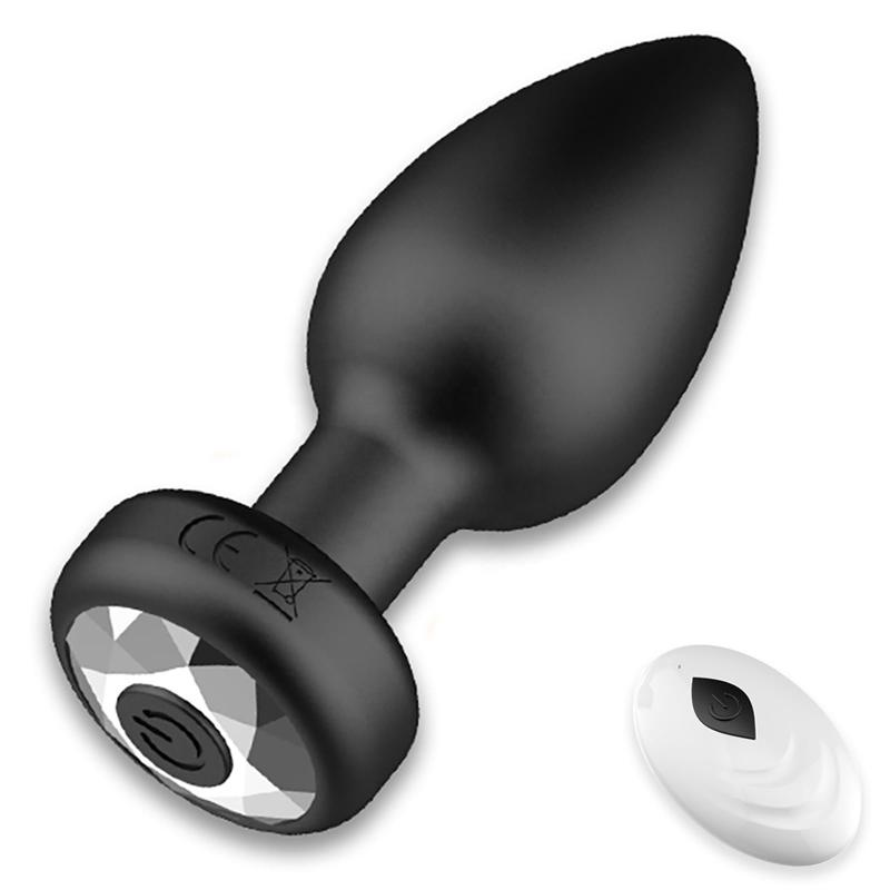 Wireless Remote Control Anal Plug 10 Frequency Silicone Vibrating Dildo   Games For Men And Women