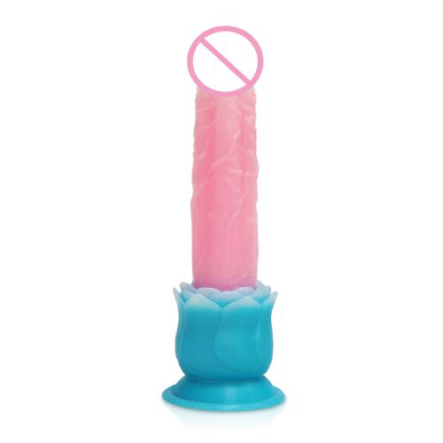 10-inch Hands-free Glow-in-dark Silicone Dildo Safe Liquid Pussy Massage  For Woman