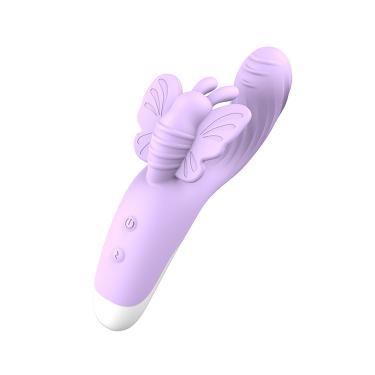 Female Silicone Butterfly Vibrator Wand G-spot Orgasm Masturbator Lipstick & Dildo Type
