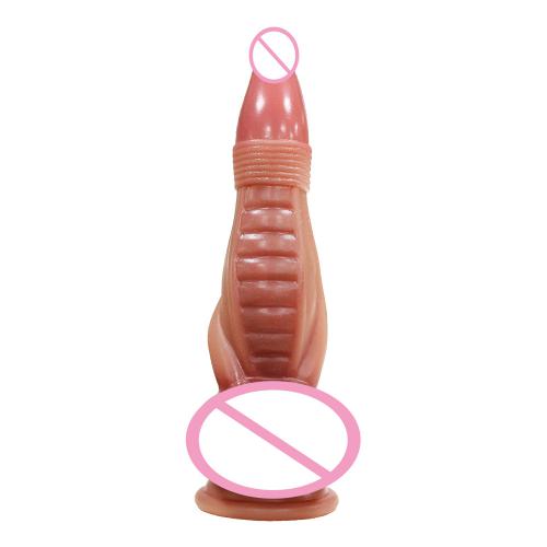 Brown Flesh Big & Lifelike Realistic Dildo  For S Soft Silicone Pvc Material Low Price