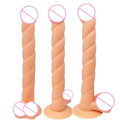 Cross-border Exclusive Fine-grained Tpe Dildo Penis Simulation With Suction Cup For Female Masturbation  Wholesale