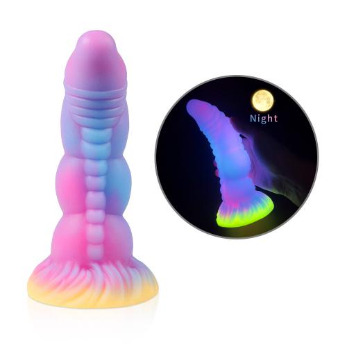 Easy Clean Tasteless Silicone Monster Dildo Realistic Big Cock Vibrator  For Men