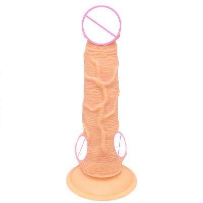 Factory Supplied Telescopic Vibrating Dildo  With Wireless Remote Control Soft Feature Safer For Women