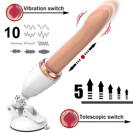 Factory Wholesale Smart Automatic Electric Female Private Vibrator Dildo Thrusting Sex Machine Dildos Designed Specifically