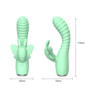 Female Av Wand Vibrator Double-head Heating G-spot Orgasm Masturbation Dildo Fun Sex  For Intense Pleasure