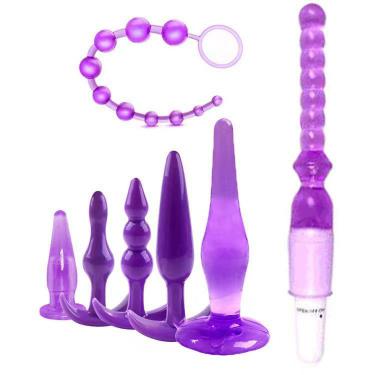 Foreign Trade Sm Back Court Anal Plug Combination Set Female Masturbation Expander Male One Piece