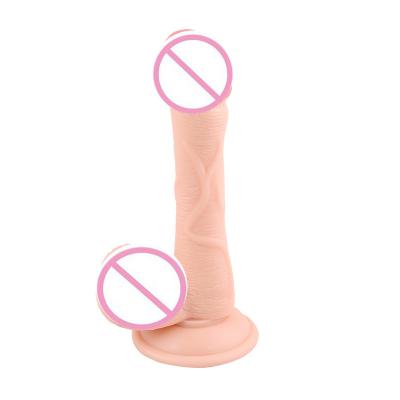 Hot Sale Eco-friendly Soft Silicone Vibrating Dildo G-spot Penis Simulation  Sex Tool Pvc Female Masturbator