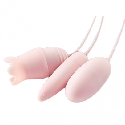 Hot Sale Pink Mini Bullet Vibrator Egg Skipping Tongue Licking Features Female Masturbation Massage Dildo Type  Sex