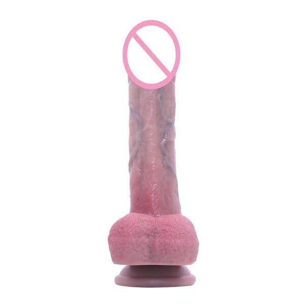Large Telescopic Pulse Vibration Artificial Dildo  Sex Female Cannon Heating Vibrator For Women-premium Silicone