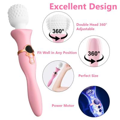 Powerful Rechargeable Silicone Sex Vibrator  New Design  Female Love Av Wand Massage G-spot Stimulating Masturbators