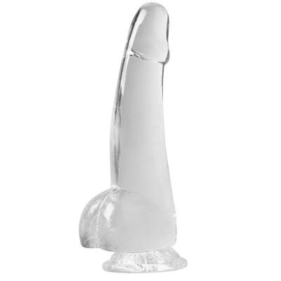 Realistic Transparent Butt Plug Big Dick Dildo  For Women G-spot Simulation Tpe Pvc Material Suction Cup Shop