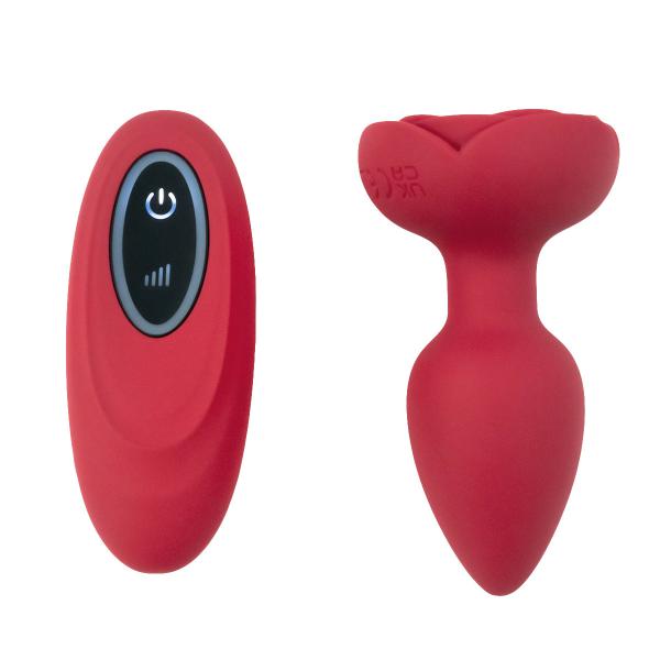 Remote Control Anal Plug Rose Vibrator  Silicone Stimulator For Prostate Massager