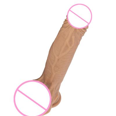 Silicone Strap-on   With Remote Control Suction Cup Tpe Dildos Realistic Designed For Women