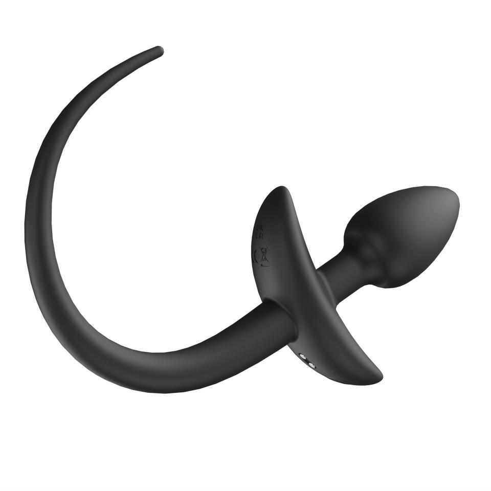 Special Design Aiguille Shape Silicone Anal Plug Female Prostate Stimulating   Male Dog Tail Butt