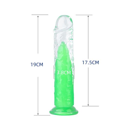 Triple Layer Luminous Tpe  Women Double Realistic Big Jelly Dildo 3 Sizes Pvc Clitoris Vaginal Masturbators Penis