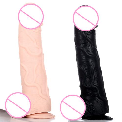 Wholesale Large Size Pvc  Lesbian Dildo  Realistic Double Sex For Women