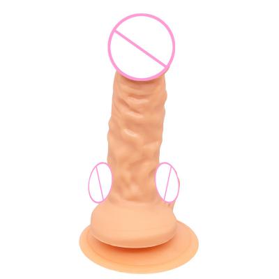 Wholesale Price Soft Liquid Silicon G-spot Stimulator Female Strap-on Dildo Vibrator Pvc Material  With Softness Feature