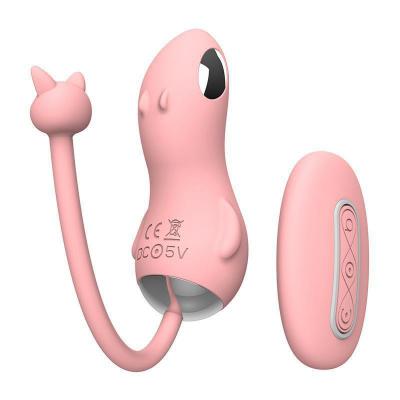 Women's Silicone Love For Egg Vibrator  With 10 Frequency Electronic Shock Settings