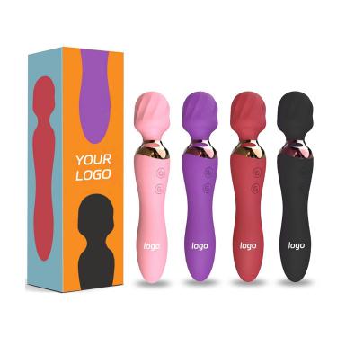 10 Frequency Modes Double Head Av Wand Vibrator Powerful Female Massager Clit Stimulator   For Woman