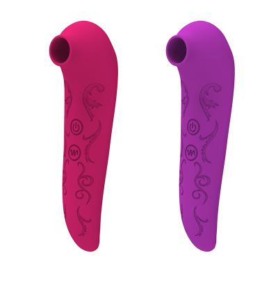 2 In 1 Waterproof Mini Sucker Vibrator Rechargeable 10 Vibrating   Sucking For Women