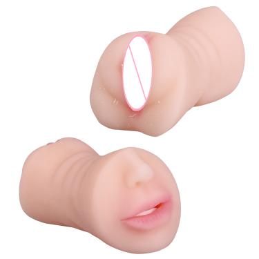 3d Realistic Textured   For Men Tpe Male Masturbators With Tight Anus Mouth Vagina 3 In 1 Pocket Pussy