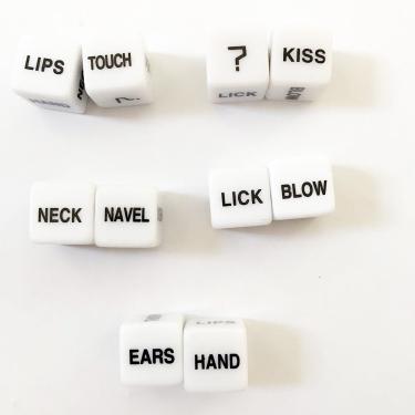 Acrylic 16mm Glow Sex Game Dice  Valentine's Day Date Night Gifts Fun Auxiliary For Couples