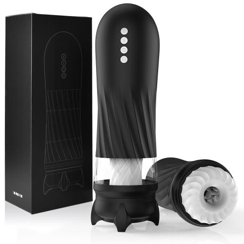 For Men With 3 Twisting And 5 Thrusting Vibration Masturbator Heating Male Vibrating Stroker Guy Pleasure