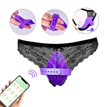 App-control Mini Panty Vibrators Wholesale Long-distance Wearable Egg With Remote Vibrating Panties