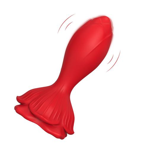 App Control Rose Anal Plug Male And Female Masturbation Vibrating Prostate  Massager For Men Couple Masturbator
