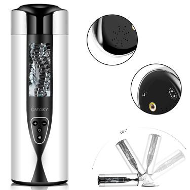 Automatic Pocket Pussy Thruster Men Tight Vagina Oral  Male Masturbators Silica Gel Vacuum Cup