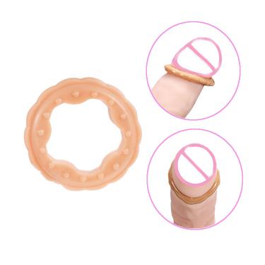 Best   Men's Delay Ejaculation  Penis Foreskin Blocking Ring Silicone Cock For Men