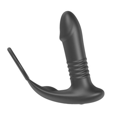 Cross-border New Artery Telescopic Silicone Masturbation Massager Anal Plug Vibration For Men And Women  Sex