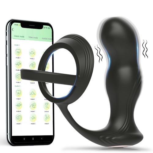 Hot Selling Prostate Massager Anal Plug Ten Frequency Vibration App Control To Increase Pleasure Stimulate Orgasm