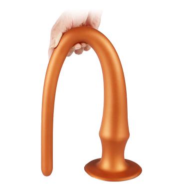 Hot Selling Soft Long Anal Butt Plug Liquid Silicone Big For Couple's  Sex Shop