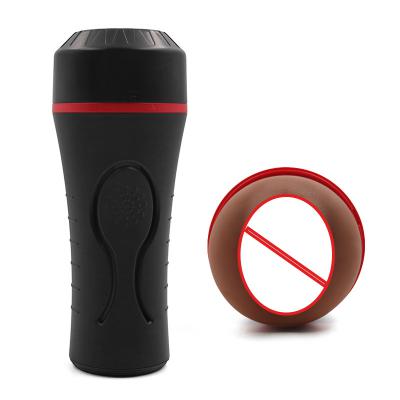 Men's  Manual Bullet Vibrator & Penis Massager Artificial Vagina Male Masturbator Cup  For Masturbation