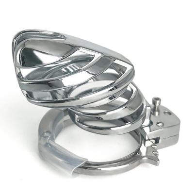 Men's Silicone Cock Cage Handcuffs Chastity Lock Birdcage Ring Anti-derailment Jj Sex Bound Cb