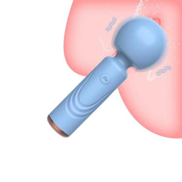 Powerful G Spot Stimulation Wand Vibrator 10 Frequency Round Head Mini Massager   For Female Masturbation