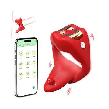 Prostate Massager Vibrator Tongue Model App Remote Control Lock Ring To Delay Ejaculation Increase The Pleasure Time