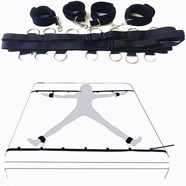 Sex  Bdsm Bed Bondage Kit Adjustable Restraints Straps For  Game Open Leg