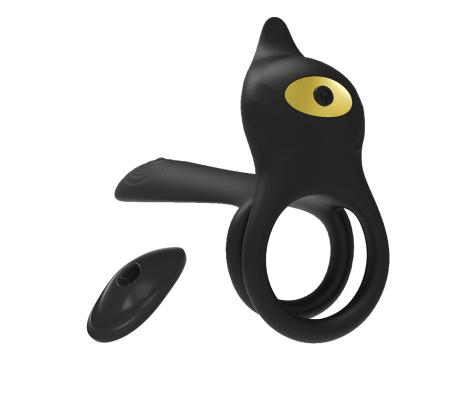 Silicone  -wireless Remote Control Vibrating Cock Ring With Clitoris Stimulation For Men Women Couples Vibrator