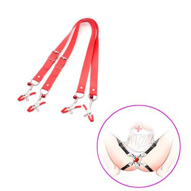 Bdsm Metal Nipple Clamps With Long Leather Belt Sex Bondage Gear Juguetes Sexuales Para Mujeres Handcuff Type Sm