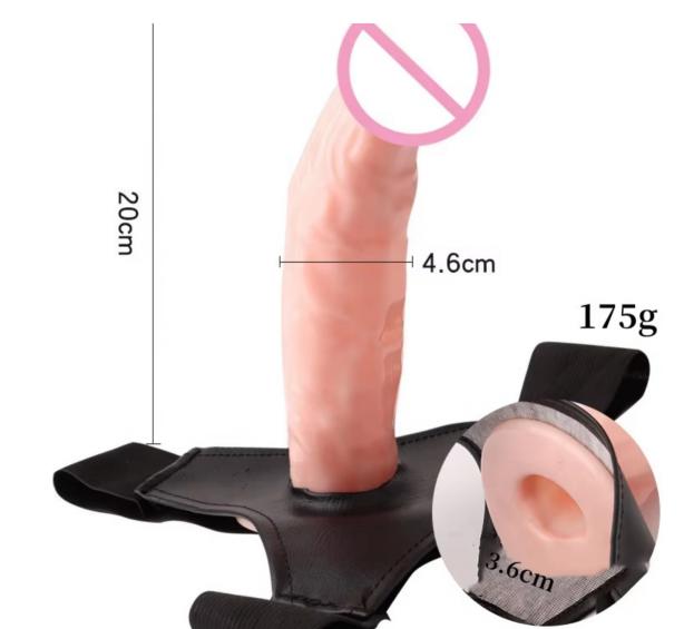 20cm/8in Men Strap-on Dildo Panties With Wearable Hollow Penis Harness Belt  For Woman And Gay From Dildos Category