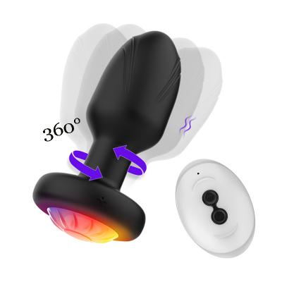 360 Flickering Remote Control Silicone Butt Plug 10 Frequency Vibrator Sexy  Anal Dildo  Sex For Men Woman