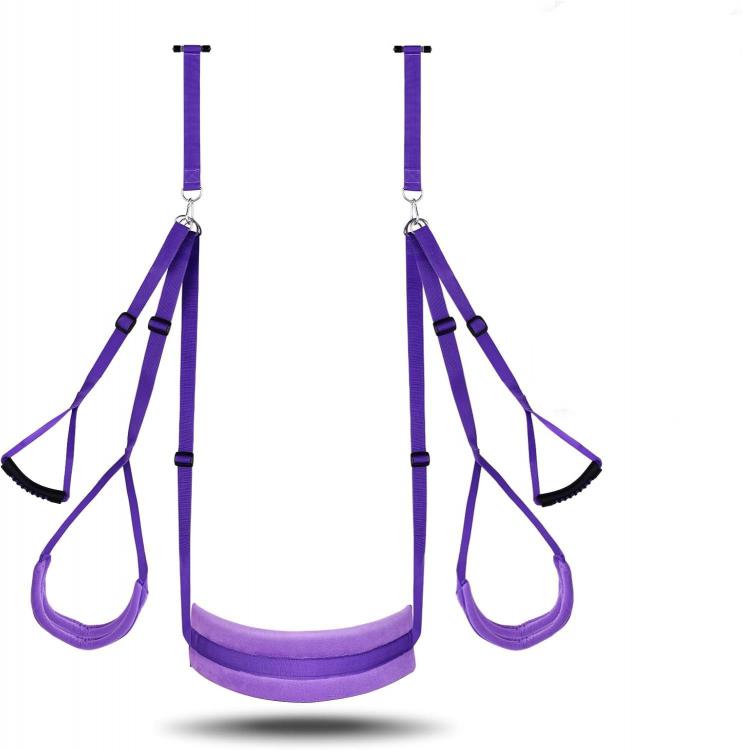 Alternative Sm Fun Purple Sponge Swing Seat Cushion For Couples Flirting Door Binding Sex Aid